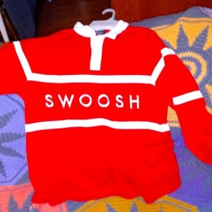 Mens Nike red sz-xl rugby longsleeve shirt